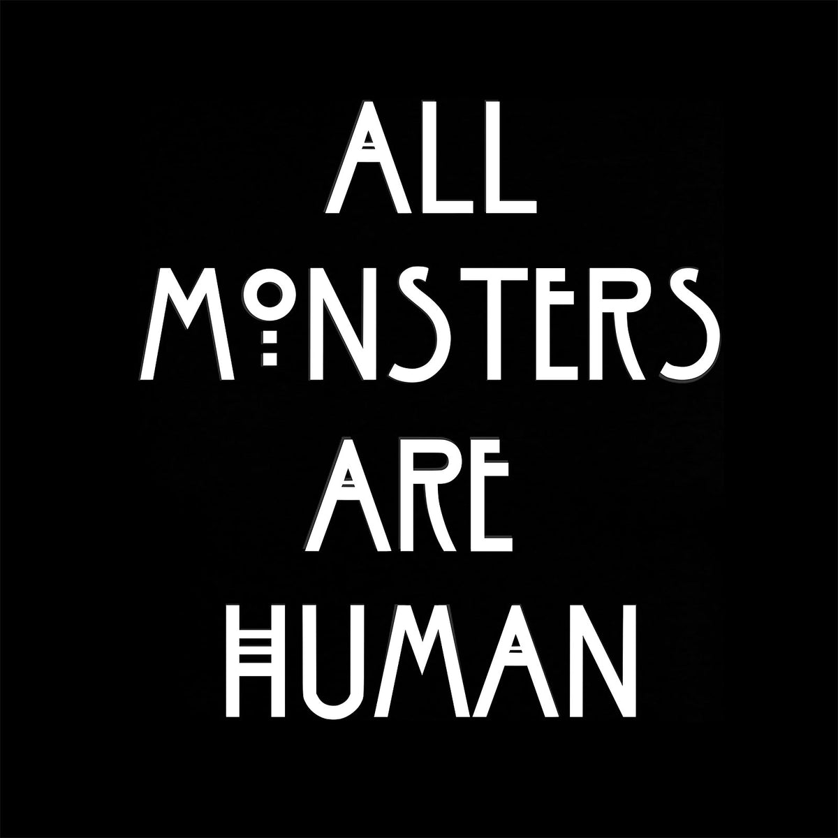 Imagen del producto Camiseta de monstruos humanos para fans de American Horror Story negra