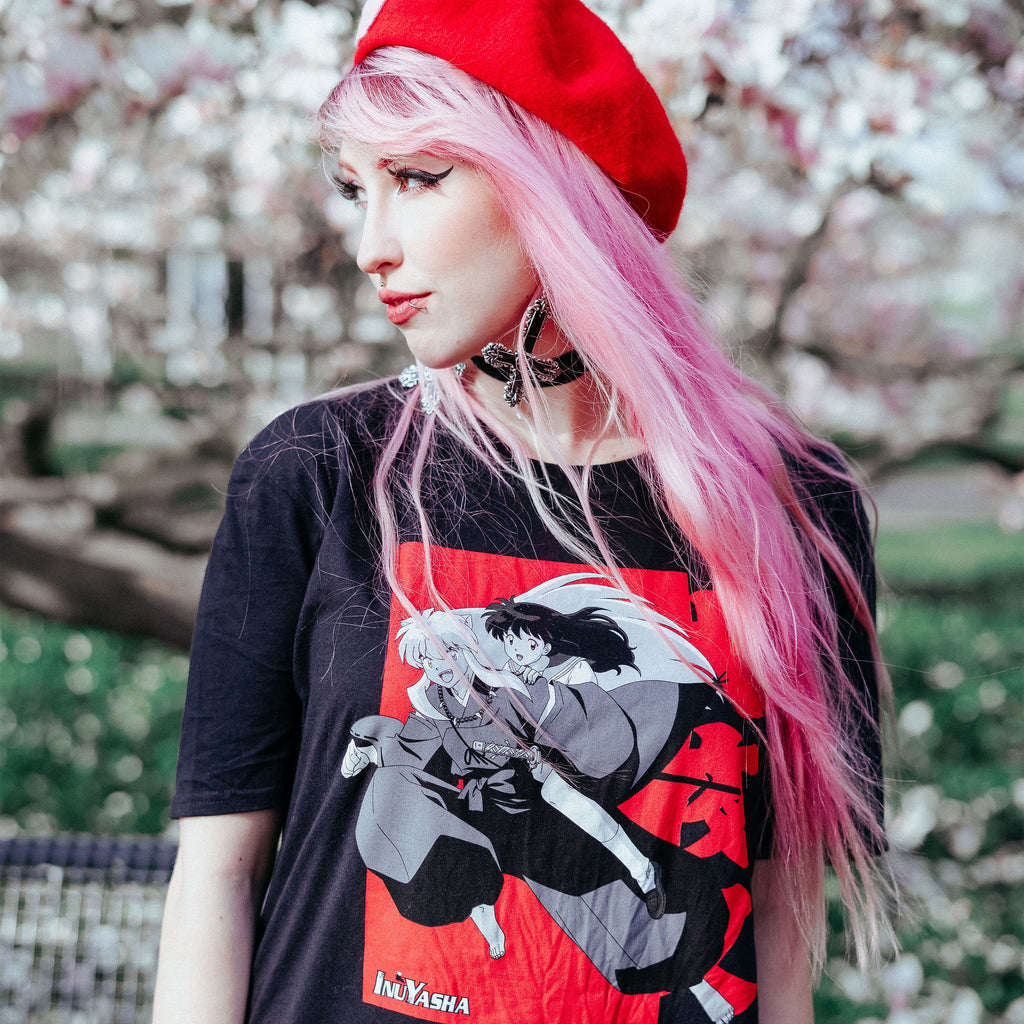 Imagen del producto Inu Yasha - Camiseta negra de Inu Yasha & Kagome