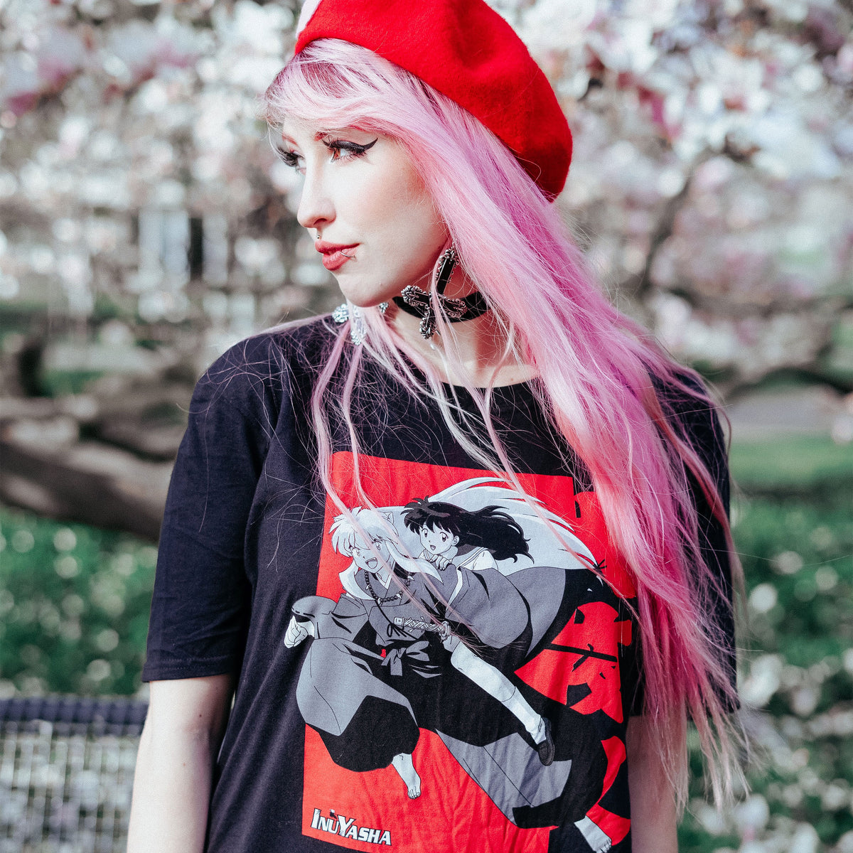 Imagen del producto Inu Yasha - Camiseta negra de Inu Yasha & Kagome