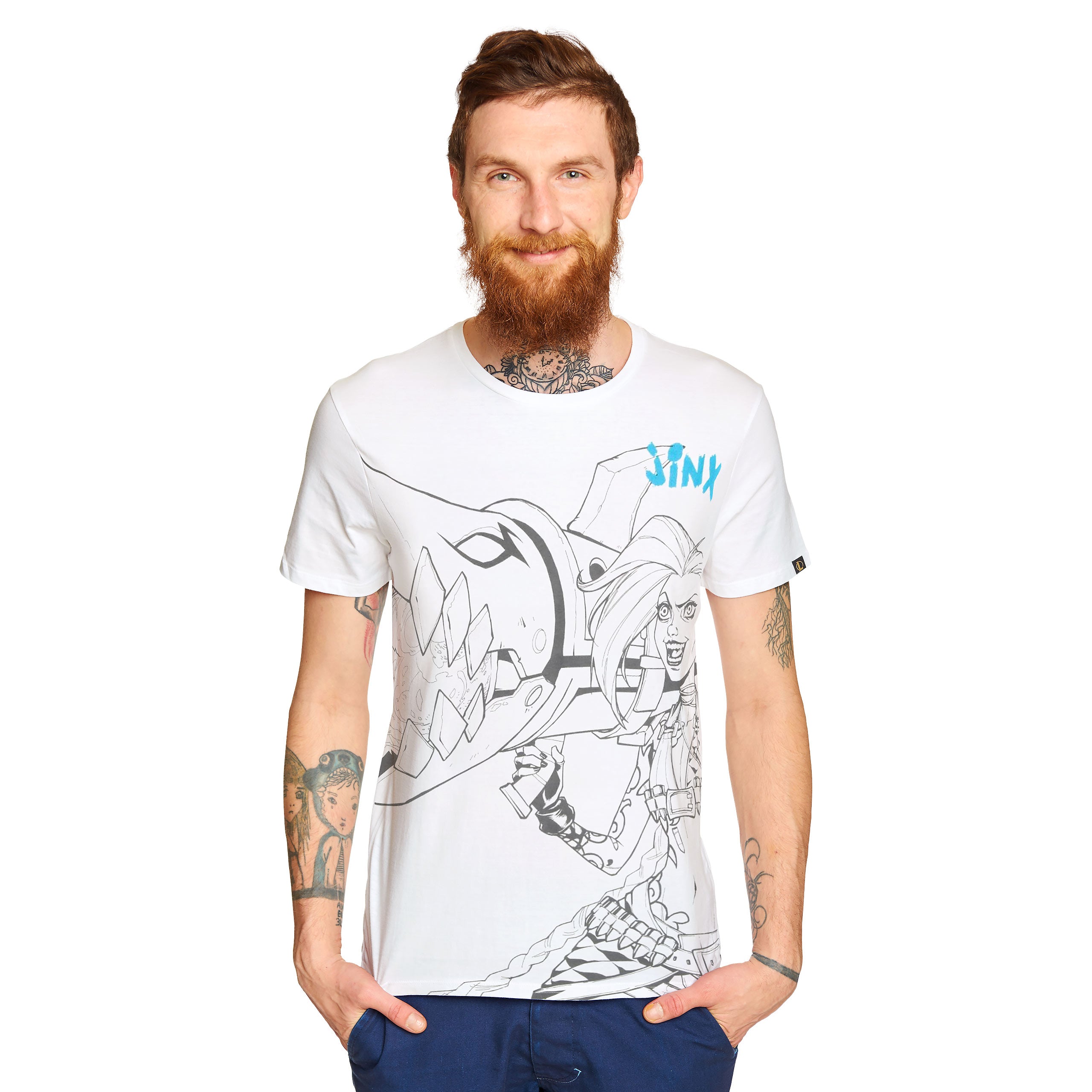 Imagen del producto League of Legends - Camiseta Jinx blanca