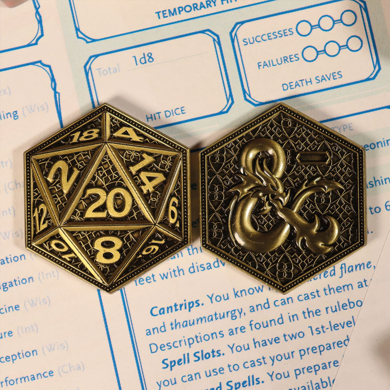 Imagen del producto Dungeons & Dragons - Moneda de colección de dados edición limitada
