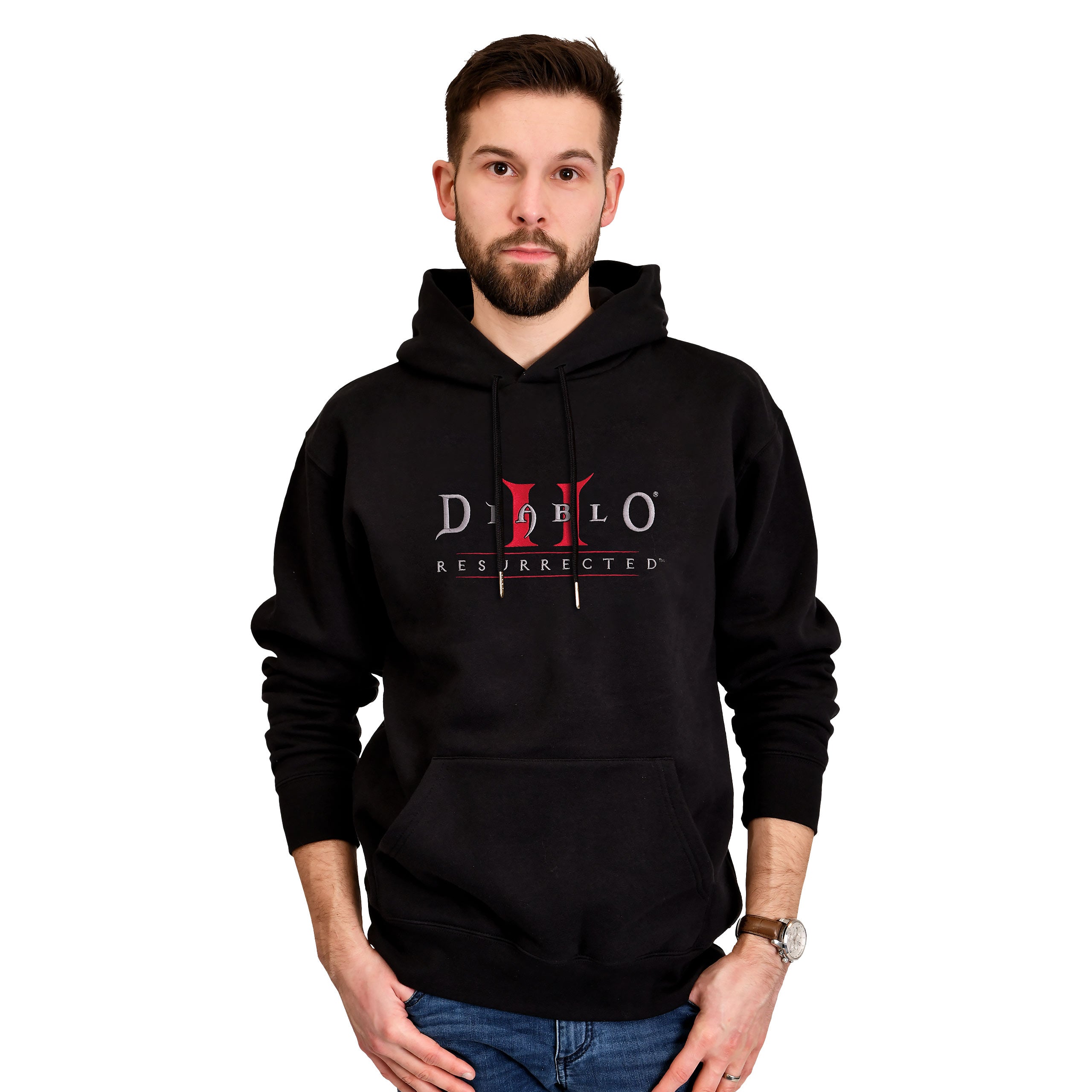 Imagen del producto Diablo - Sudadera con capucha negra con logo