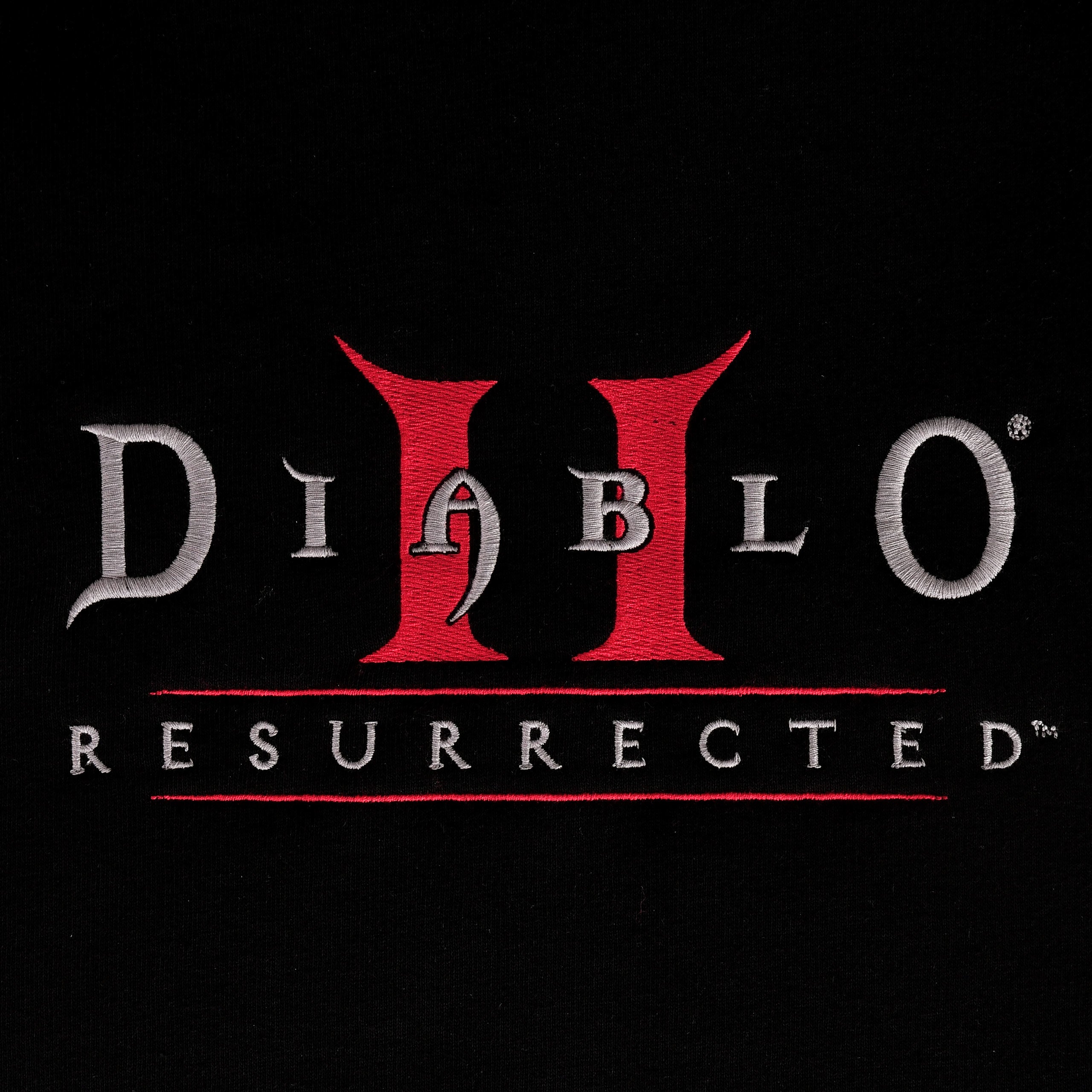 Imagen del producto Diablo - Sudadera con capucha negra con logo