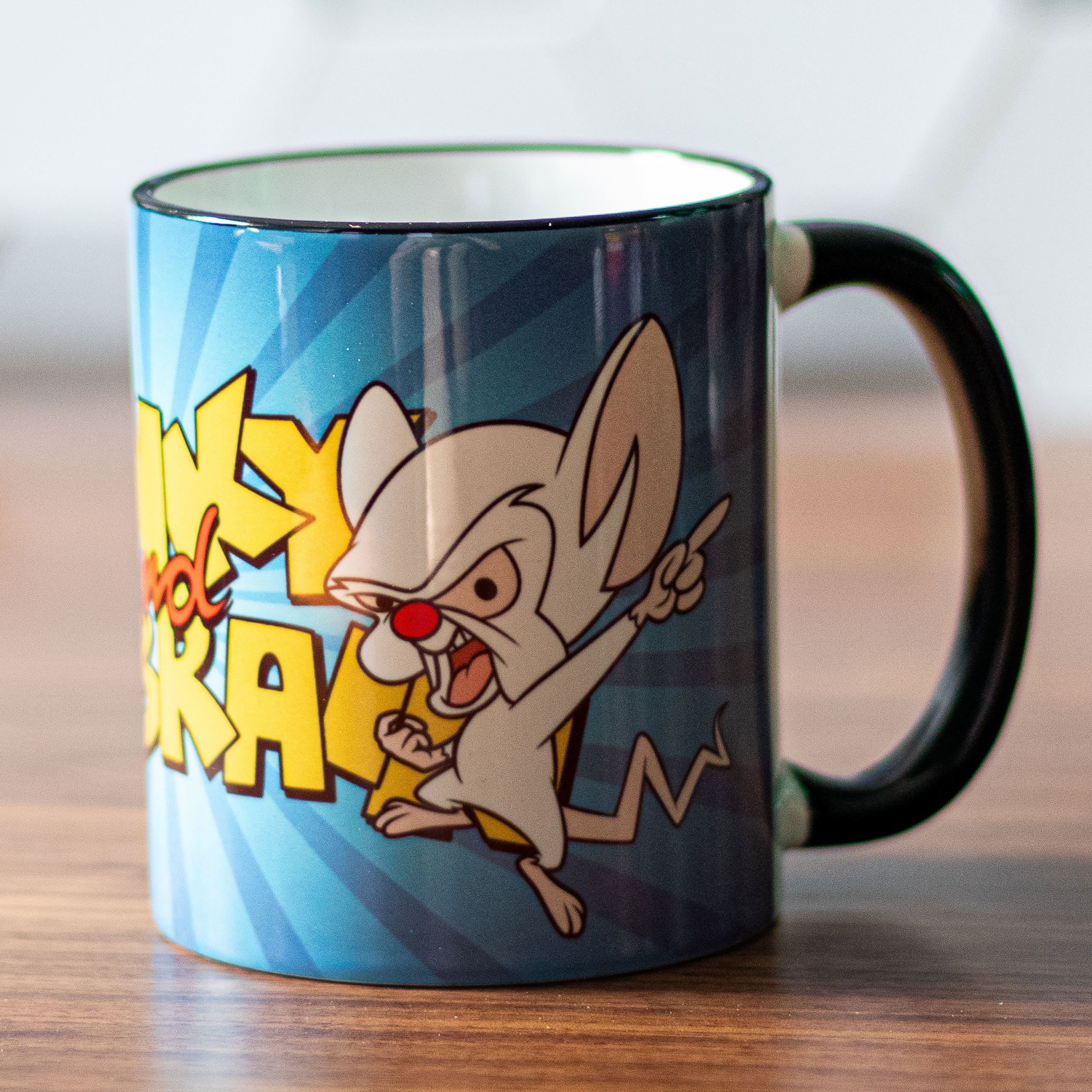 Imagen del producto Pinky y Cerebro - Taza con logo