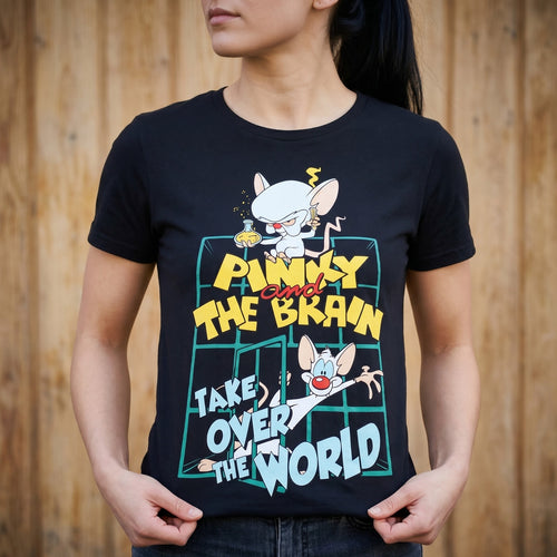 Imagen del producto Pinky y Cerebro - Camiseta Take Over The World