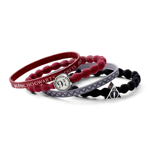 Imagen del producto Conjunto de 4 bandas para el cabello 9 3/4 & Reliquias de la Muerte - Harry Potter