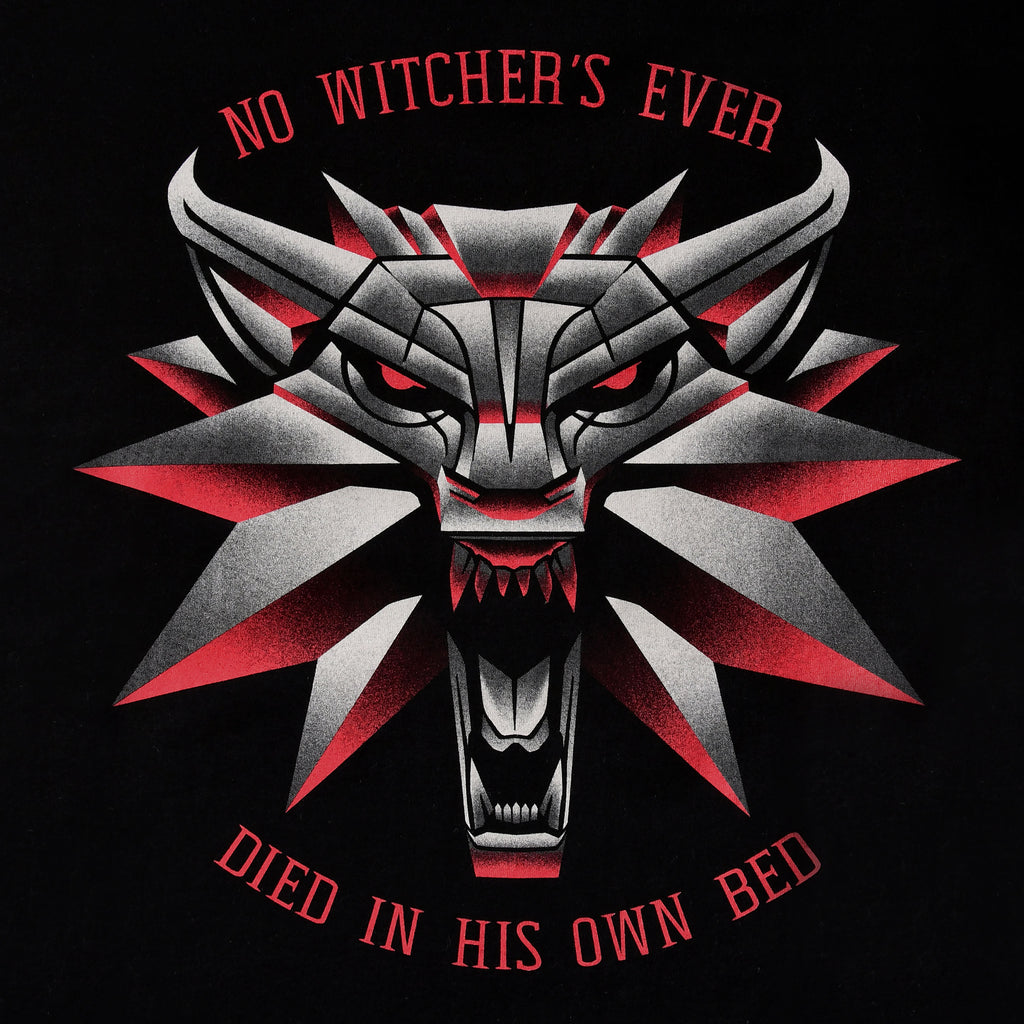 Imagen del producto Witcher 3 - Camiseta Memorial Wolf negra
