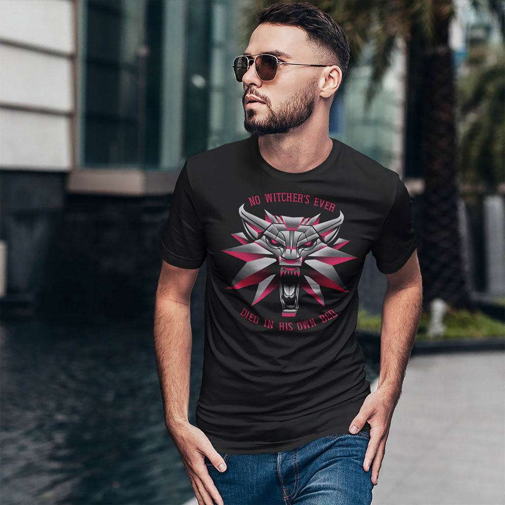 Imagen del producto Witcher 3 - Camiseta Memorial Wolf negra
