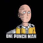 Imagen del producto One Punch Man - Camiseta divertida de Saitama en negro