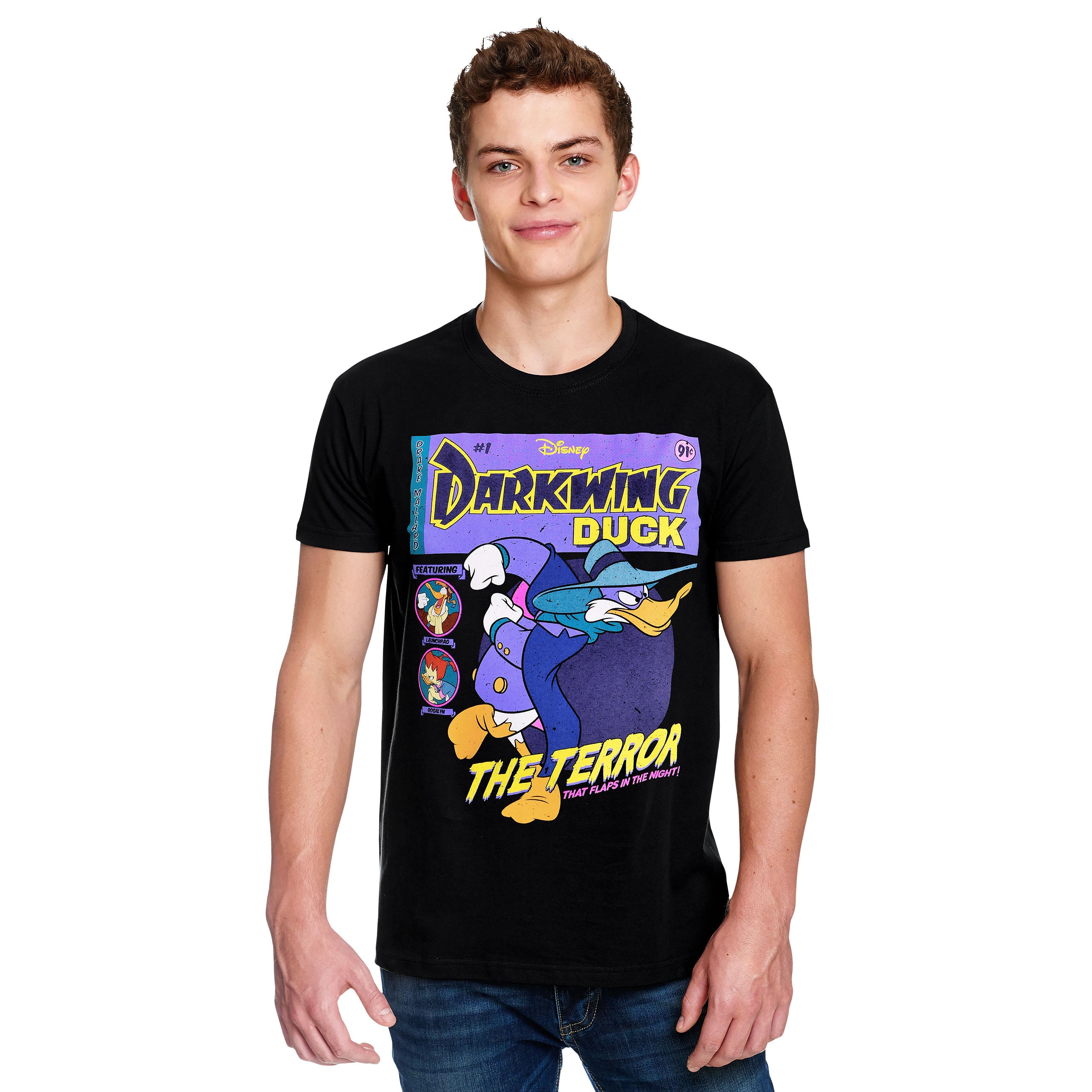 Imagen del producto Darkwing Duck - Camiseta negra de portada de cómic