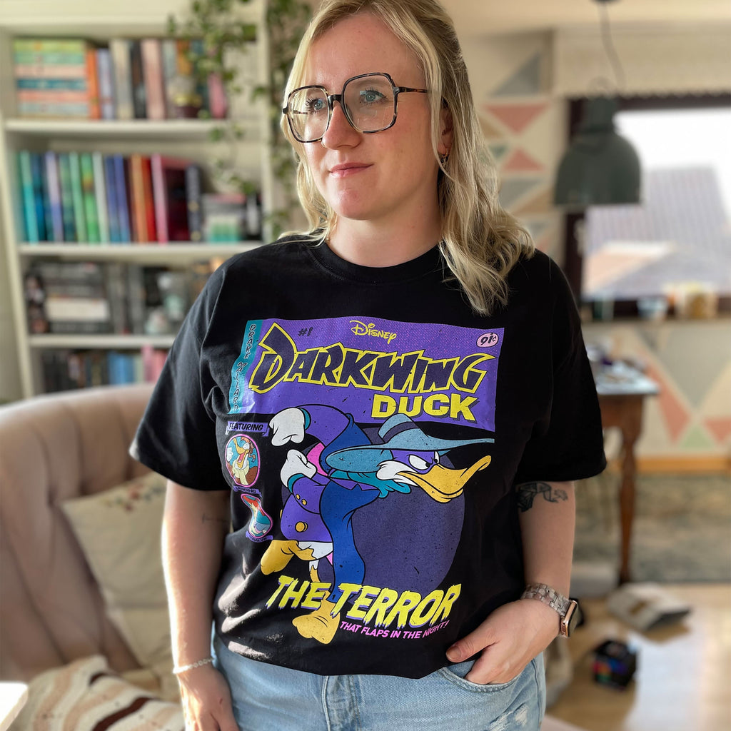 Imagen del producto Darkwing Duck - Camiseta negra de portada de cómic