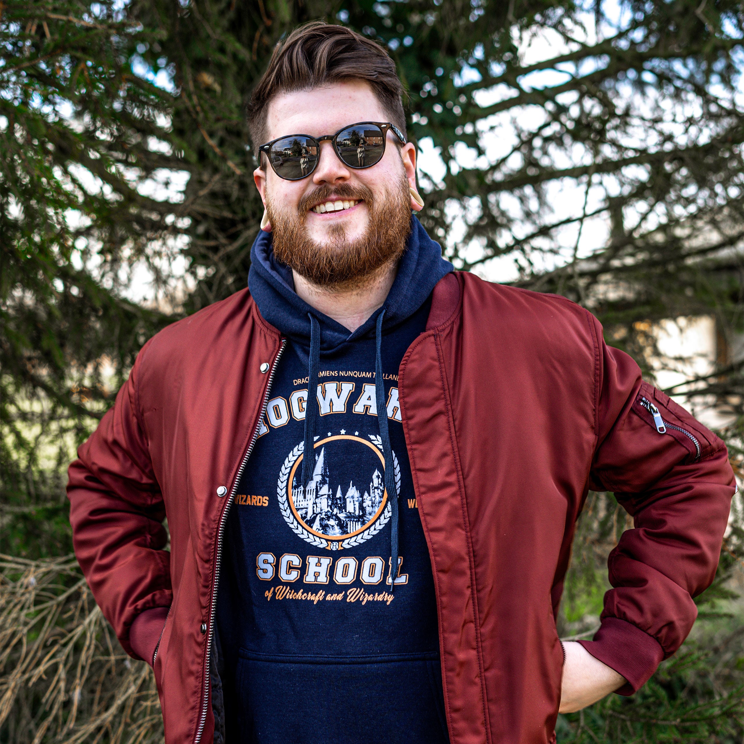 Imagen del producto Harry Potter - Sudadera con capucha de la Escuela Hogwarts azul