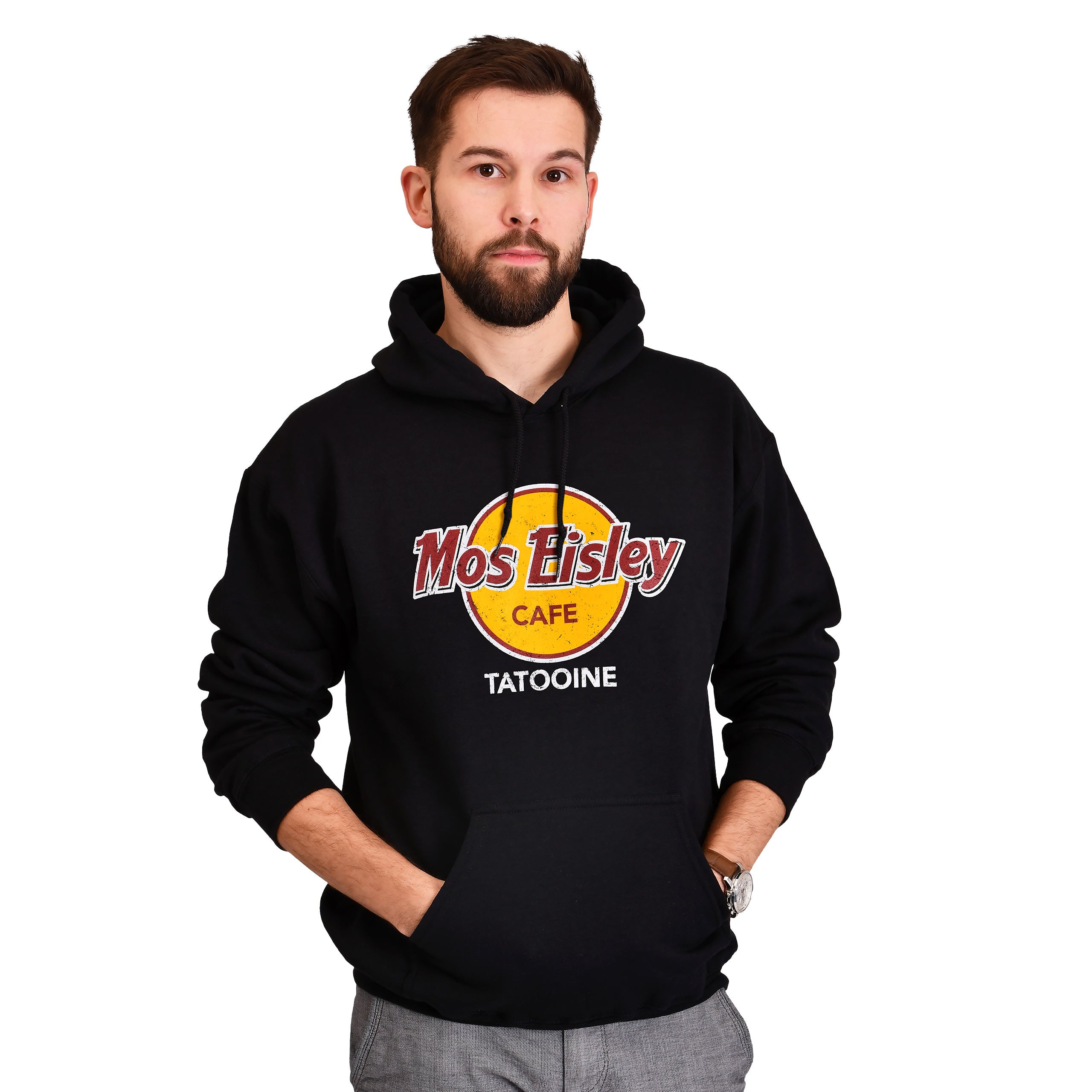 Imagen del producto Sudadera con capucha Mos Eisley Cafe para fans de Star Wars negro