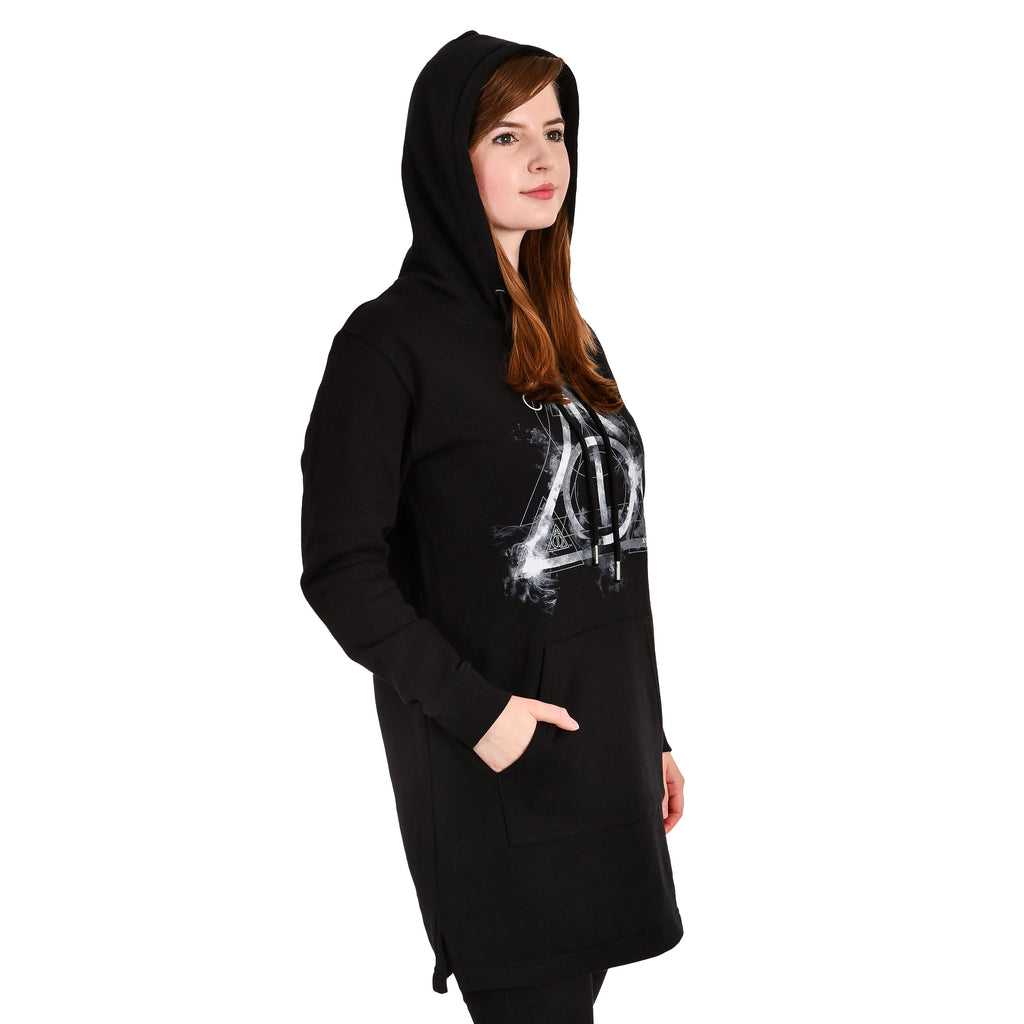 Imagen del producto Harry Potter - Vestido sudadera con capucha Smoky Hallows negro