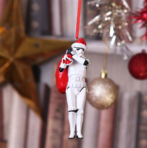 Imagen del producto Adorno para árbol Stormtrooper Santa con saco - Star Wars