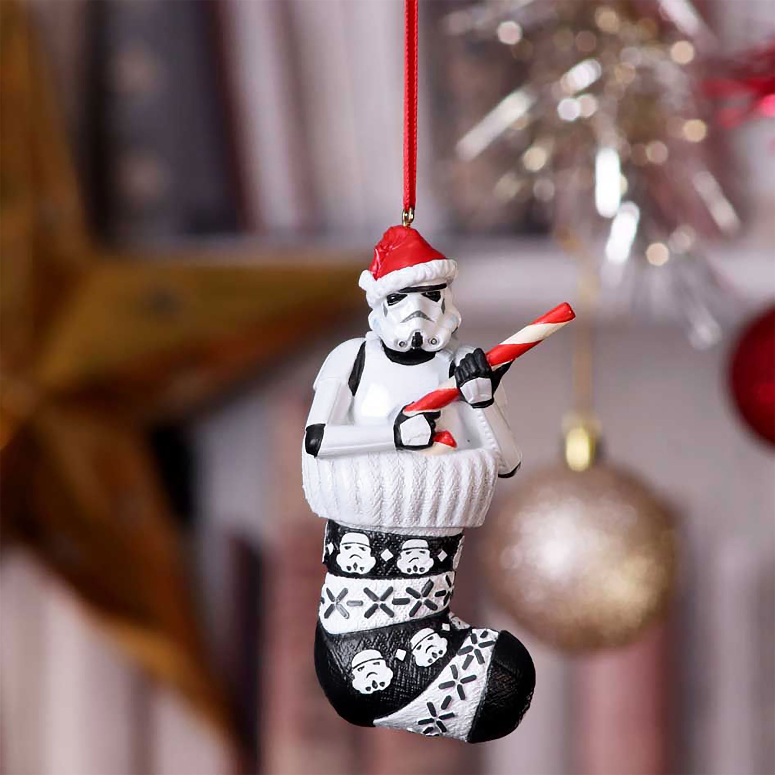 Imagen del producto Stormtrooper en calcetín navideño Adorno para árbol de Navidad - Star Wars