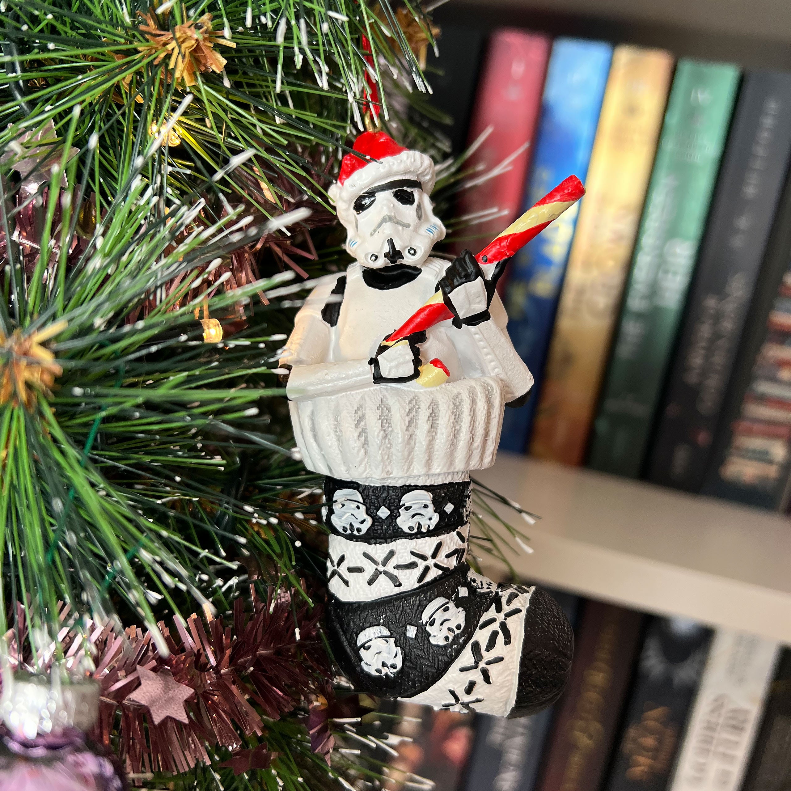 Imagen del producto Stormtrooper en calcetín navideño Adorno para árbol de Navidad - Star Wars