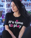 Imagen del producto Camiseta 'Es hora de jugar' para fans de Squid Game negra