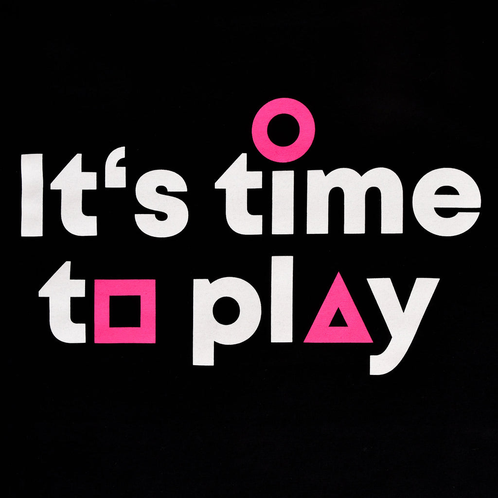 Imagen del producto Camiseta 'Es hora de jugar' para fans de Squid Game negra