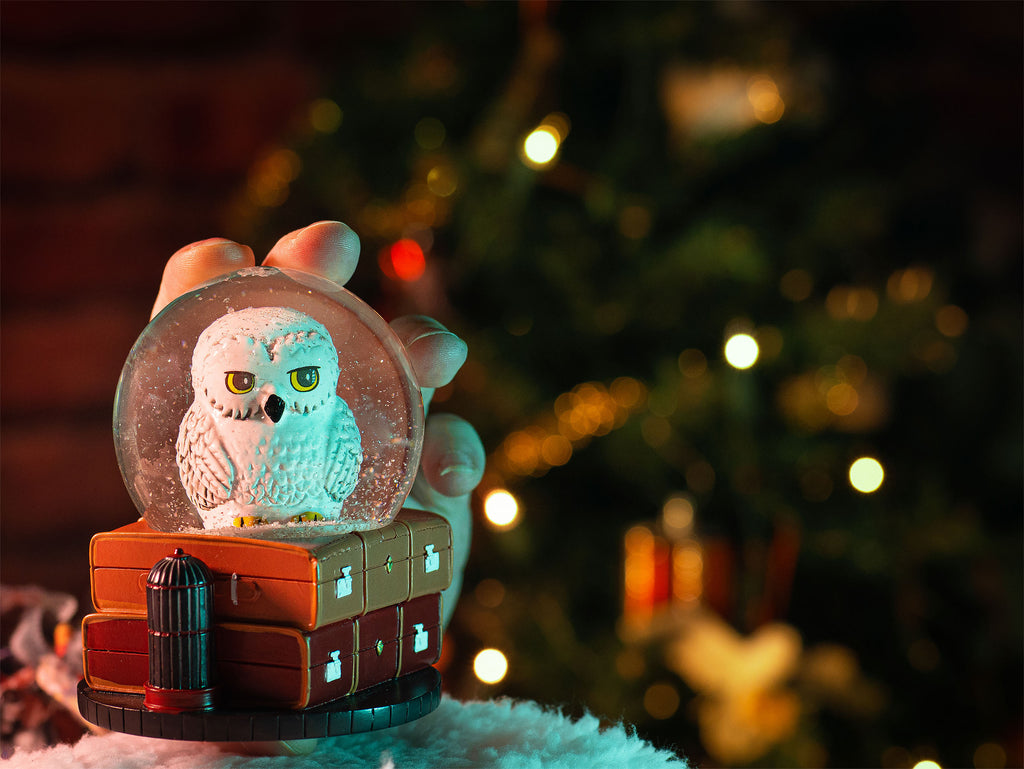 Imagen del producto Harry Potter - Bola de nieve Hedwig con purpurina