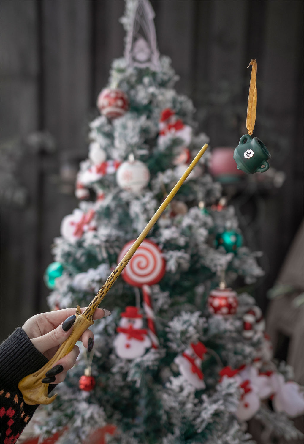 Imagen del producto Harry Potter - Adorno de árbol de Navidad Caldero Slytherin