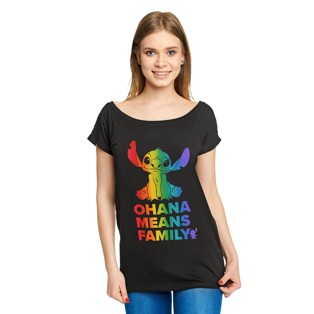 Imagen del producto Lilo & Stitch - Ohana Rainbow Pride Camiseta de mujer Loose Fit