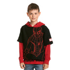 Imagen del producto Sudadera con capucha Spider-Man para niños en negro-rojo