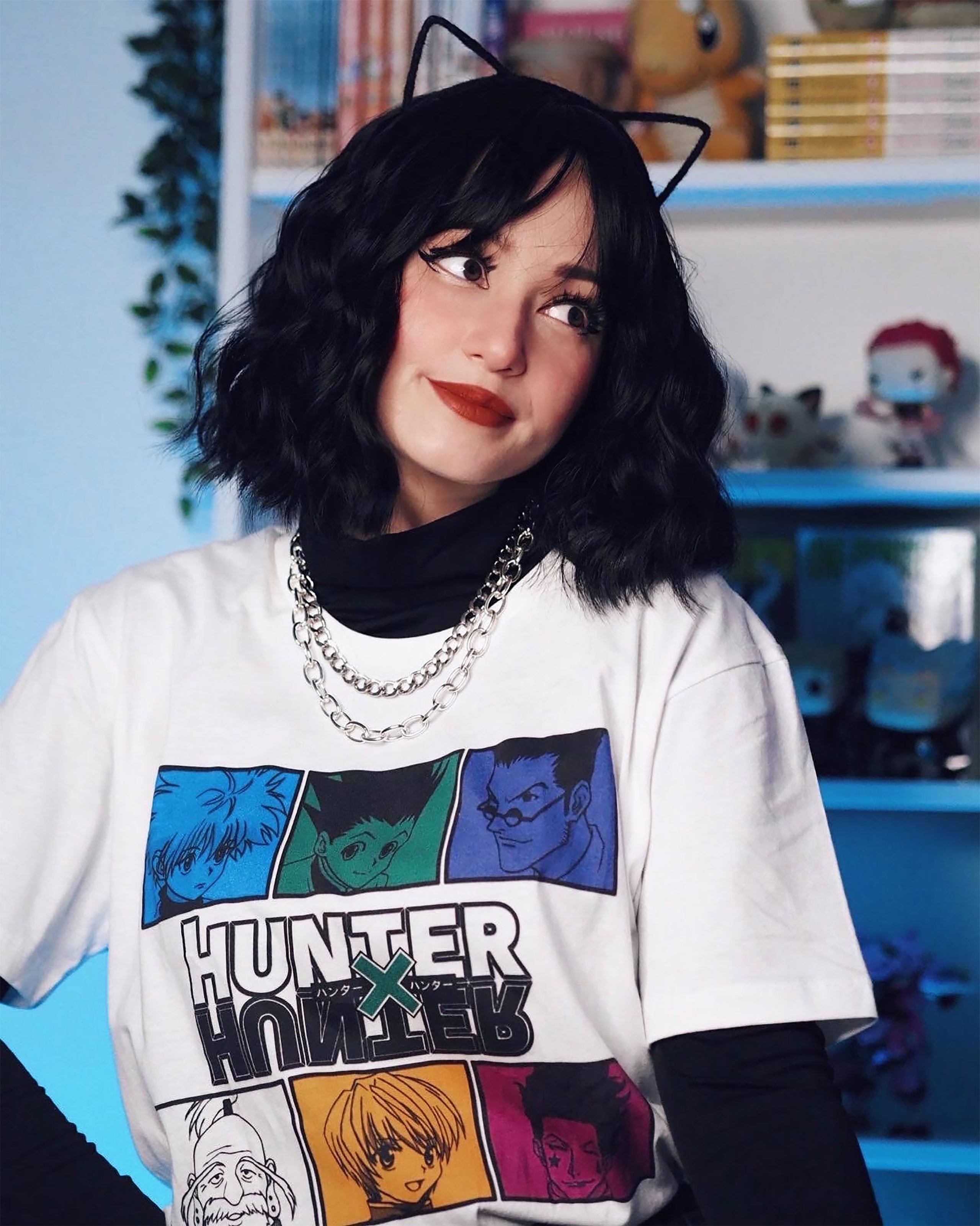 Imagen del producto Hunter x Hunter - Camiseta de personajes blanca