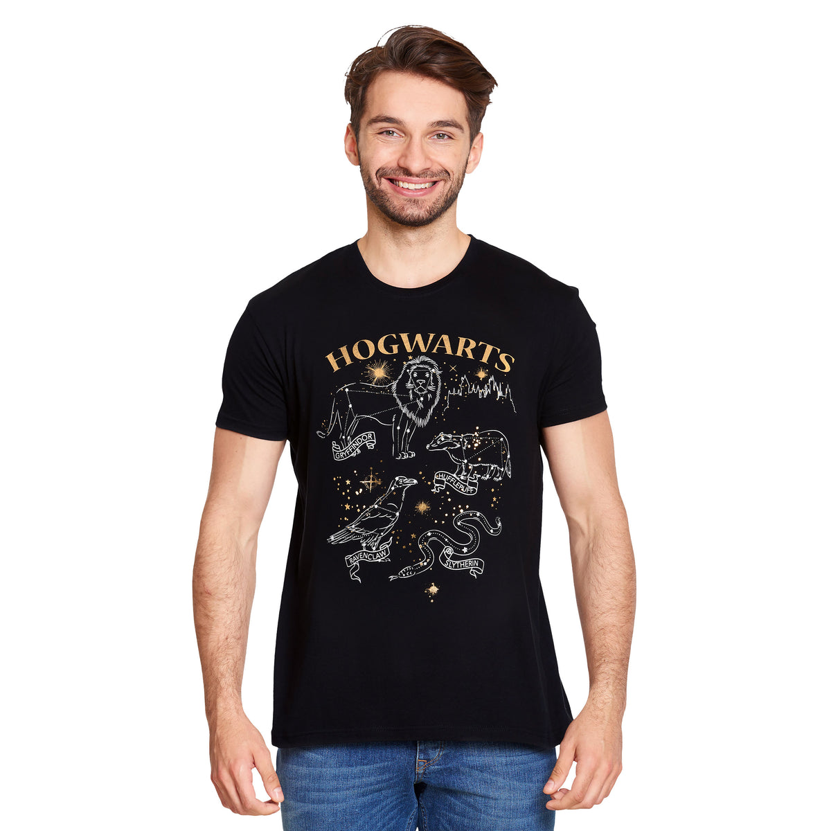 Product image Harry Potter - Hogwarts House Crest Animal T-Shirt Black