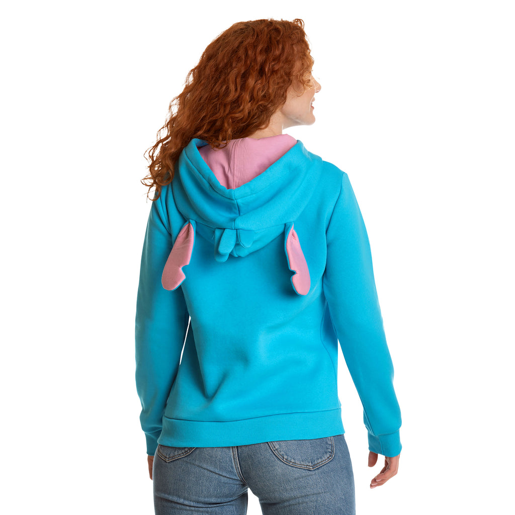 Imagen del producto Lilo & Stitch - Sudadera con capucha para mujer Stitch con orejas azul