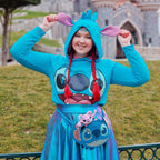 Imagen del producto Lilo & Stitch - Sudadera con capucha para mujer Stitch con orejas azul