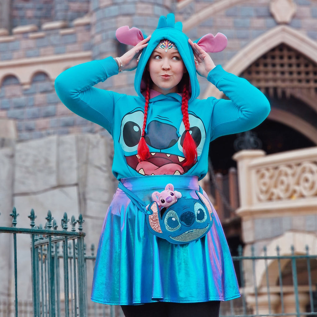 Imagen del producto Lilo & Stitch - Sudadera con capucha para mujer Stitch con orejas azul