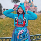 Imagen del producto Lilo & Stitch - Sudadera con capucha para mujer Stitch con orejas azul