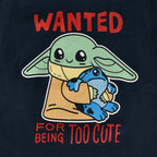 Imagen del producto Camiseta para niños Grogu Wanted Too Cute azul - Star Wars The Mandalorian