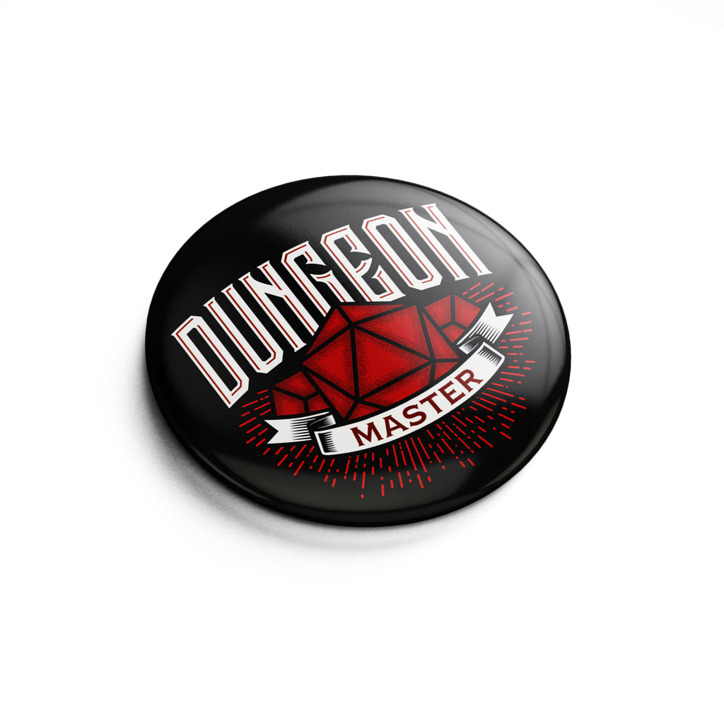 Imagen del producto Botón Dungeon Master para fans de D&D