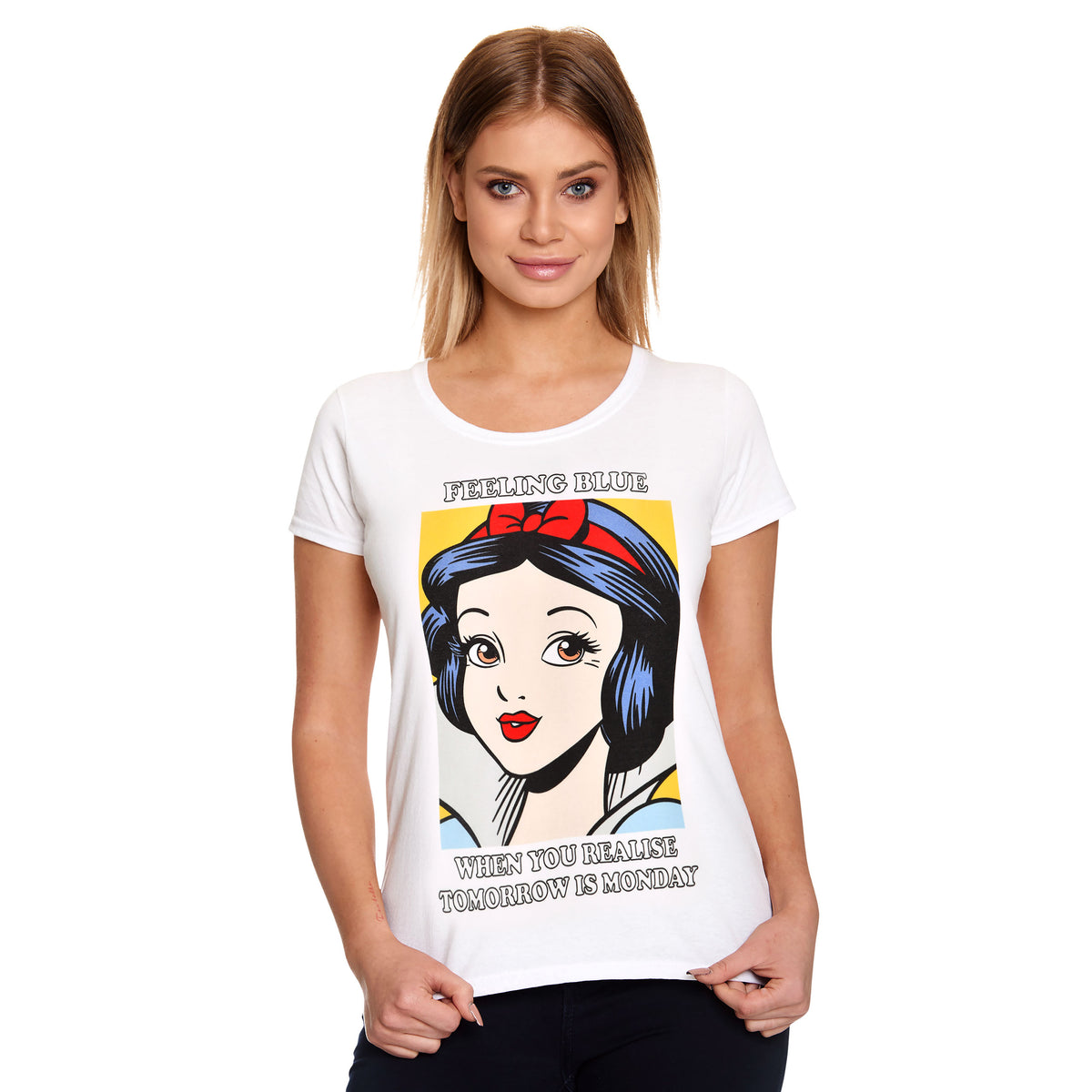 Imagen del producto Blancanieves - Camiseta de retrato para mujer blanca