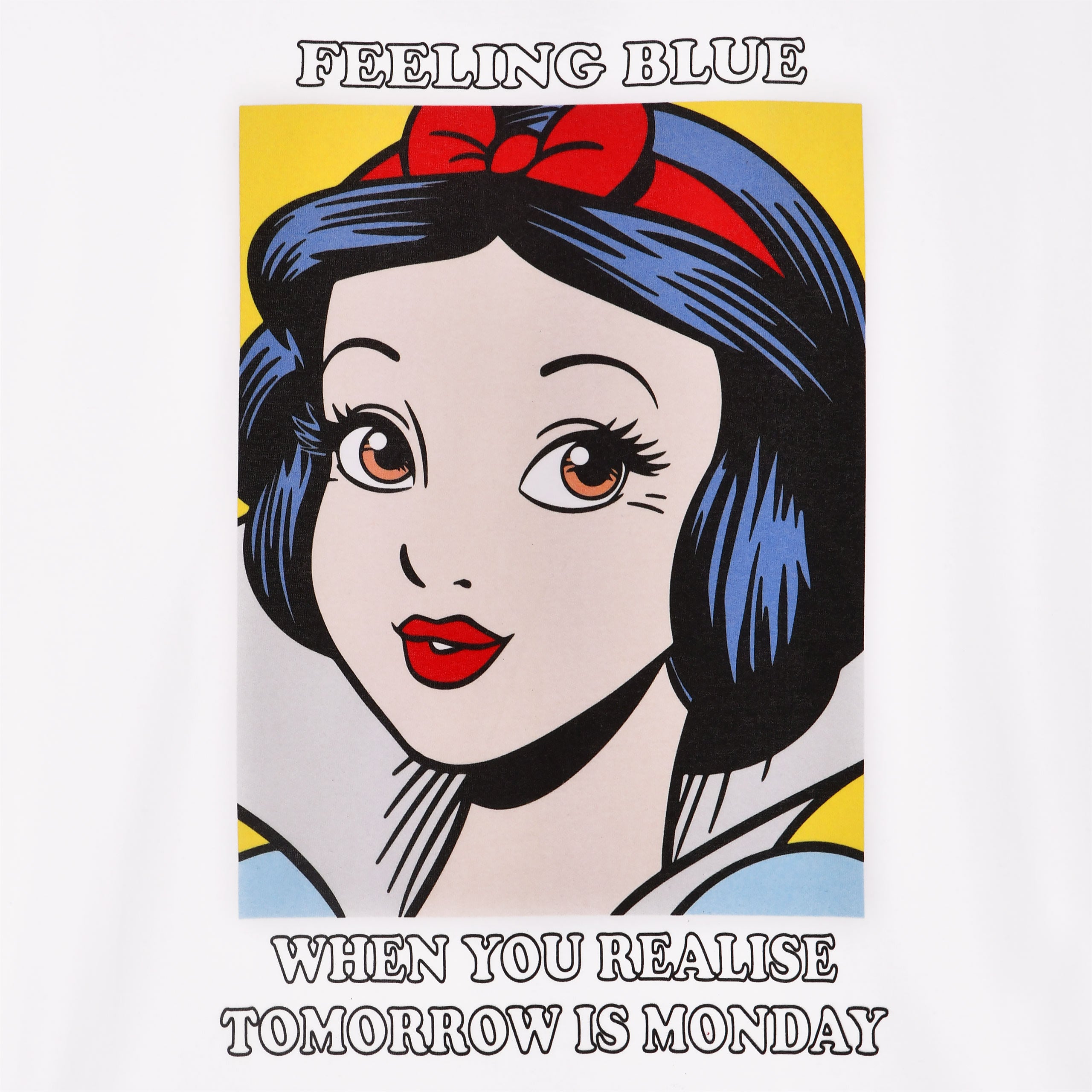 Imagen del producto Blancanieves - Camiseta de retrato para mujer blanca