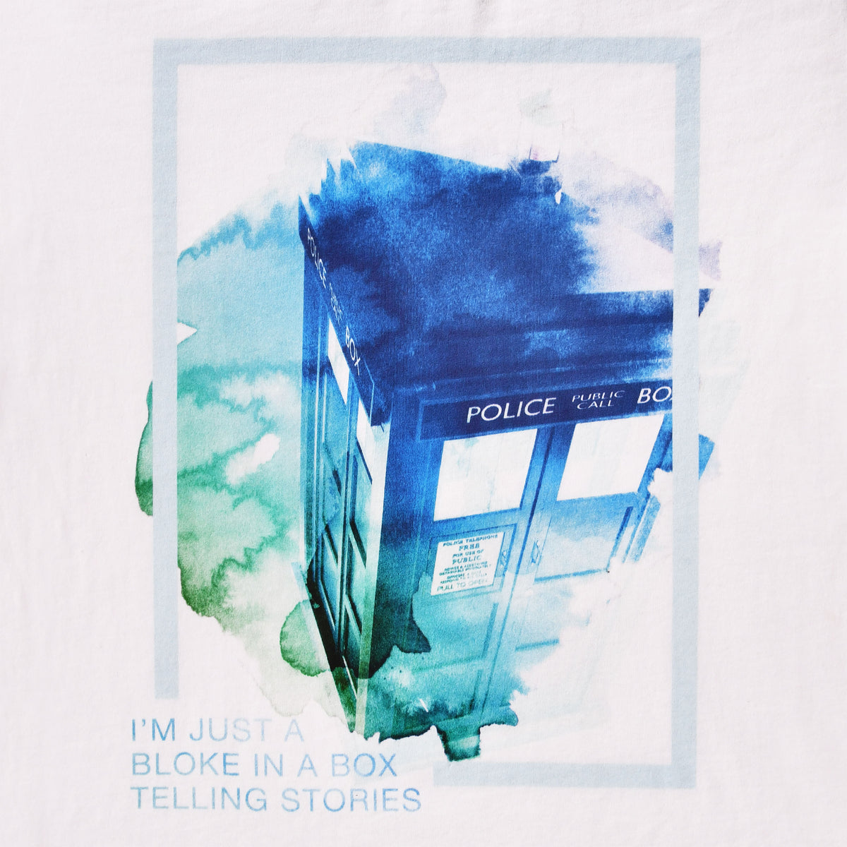Imagen del producto Dr. Who - Camiseta Tardis en acuarela blanca