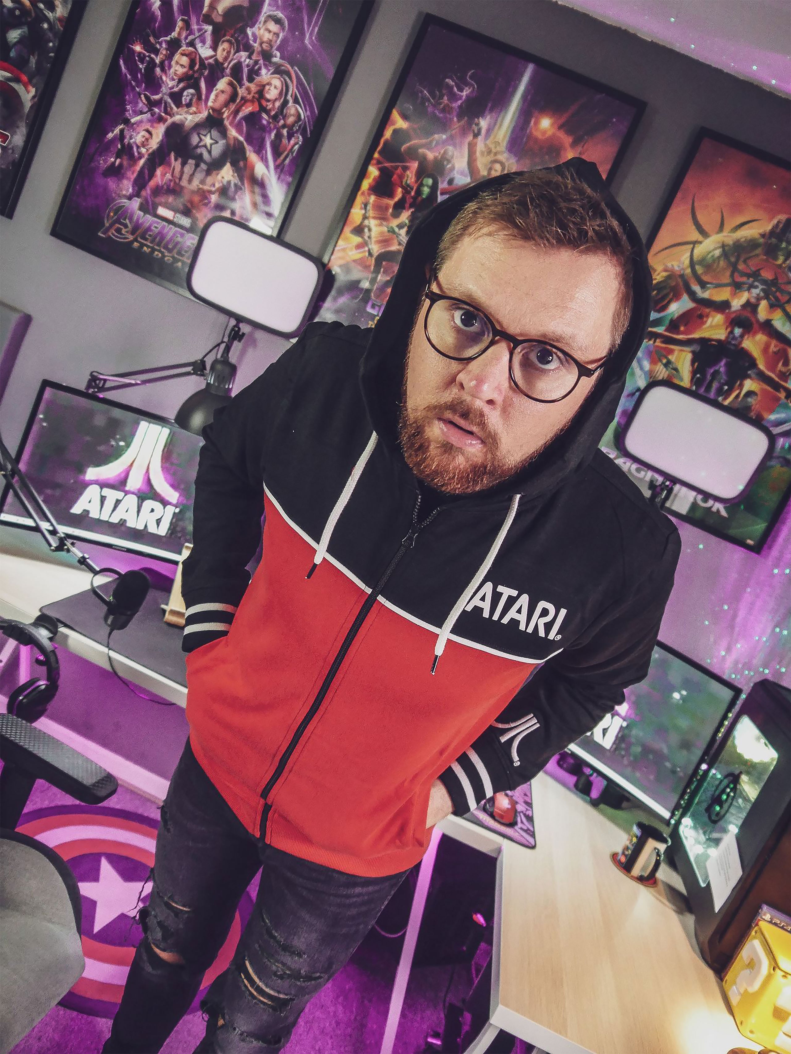Imagen del producto Atari - Chaqueta con capucha con logo