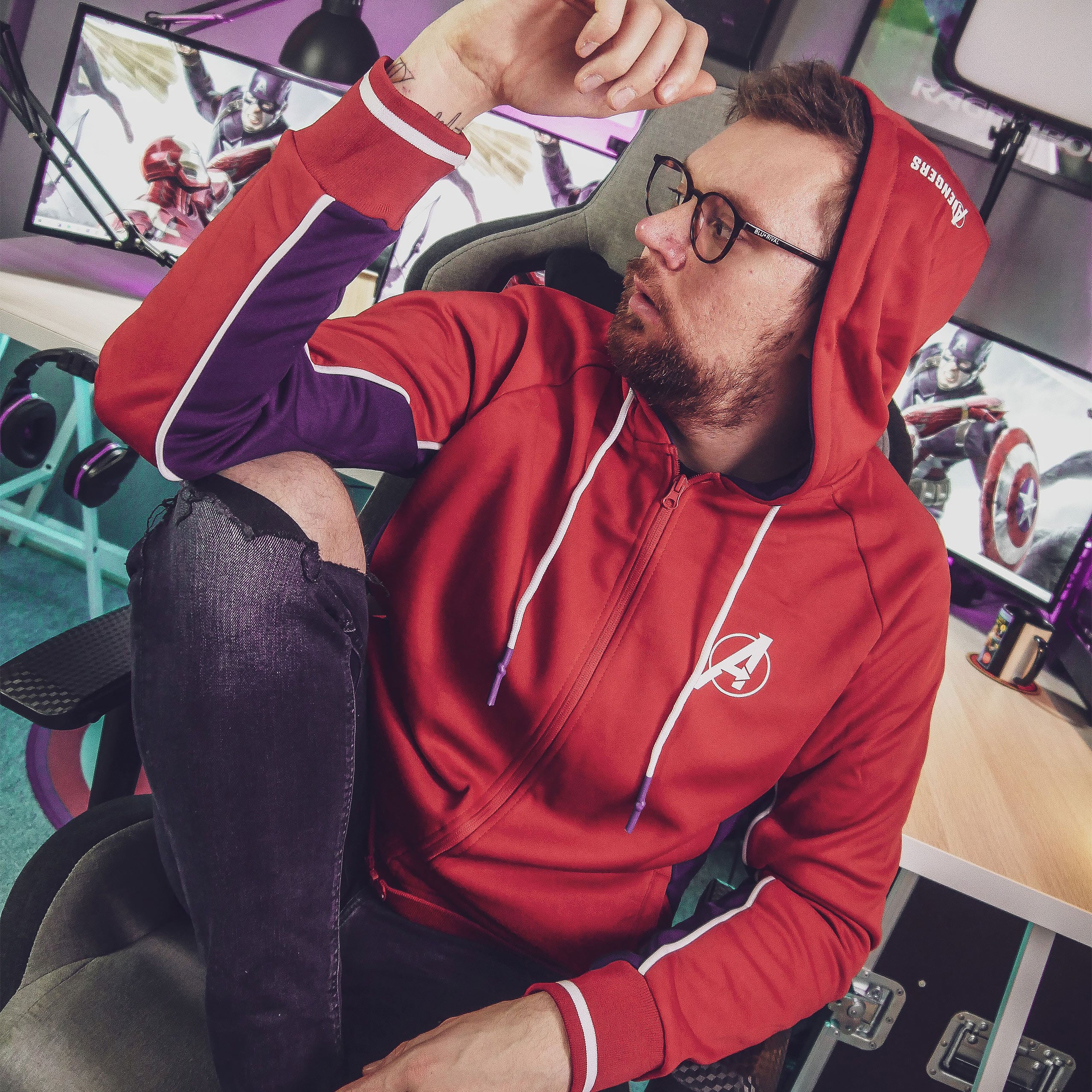 Imagen del producto Avengers - Chaqueta con capucha con logo