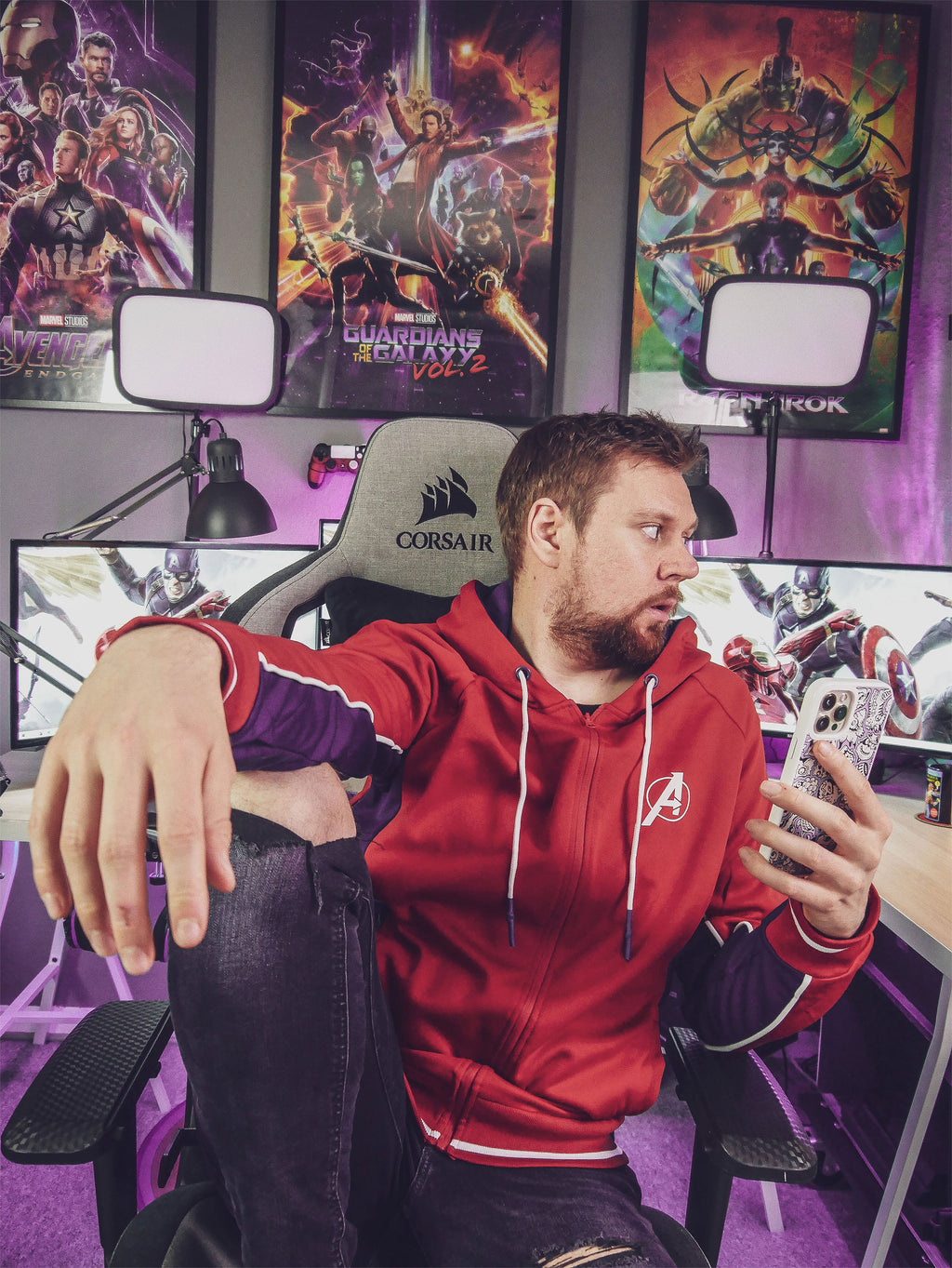 Imagen del producto Avengers - Chaqueta con capucha con logo