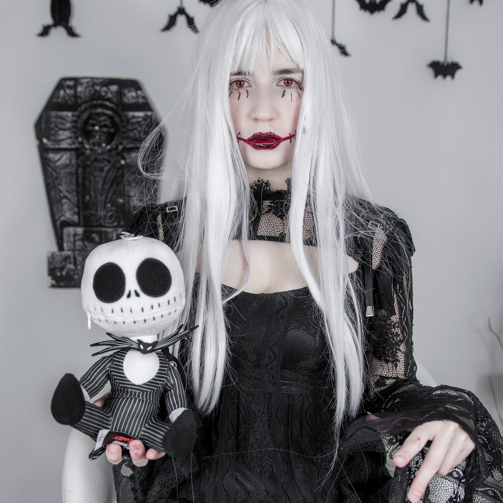 Imagen del producto Pesadilla antes de Navidad - Figura de peluche de Jack Skellington con boca de cremallera