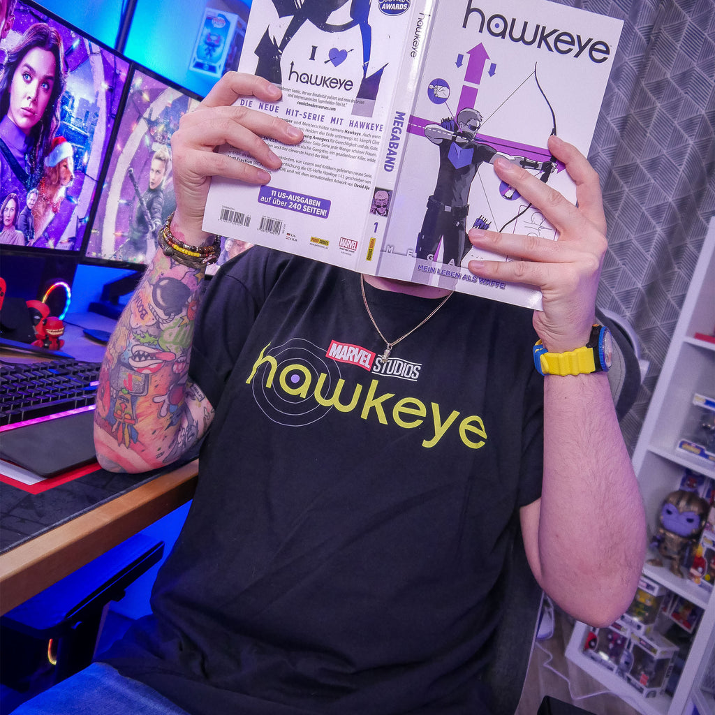 Imagen del producto Marvel Hawkeye - Camiseta con logo negra