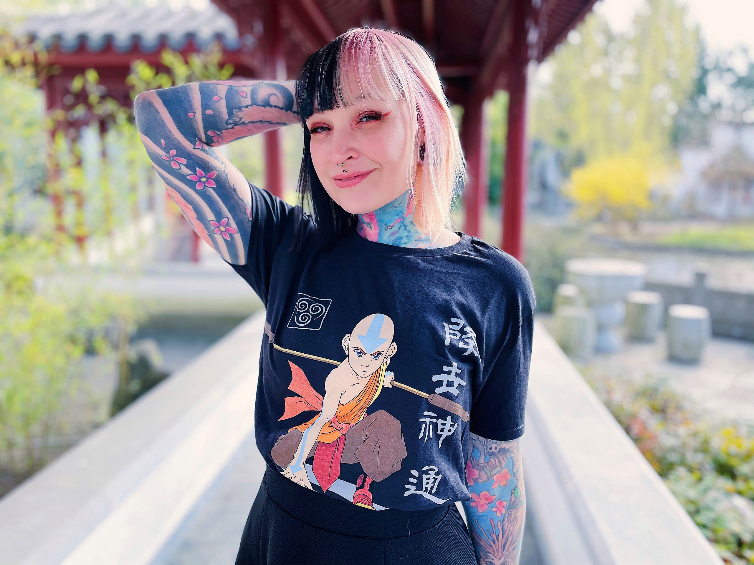 Product image Avatar The Last Airbender - Aang Ready For Battle T-Shirt Black