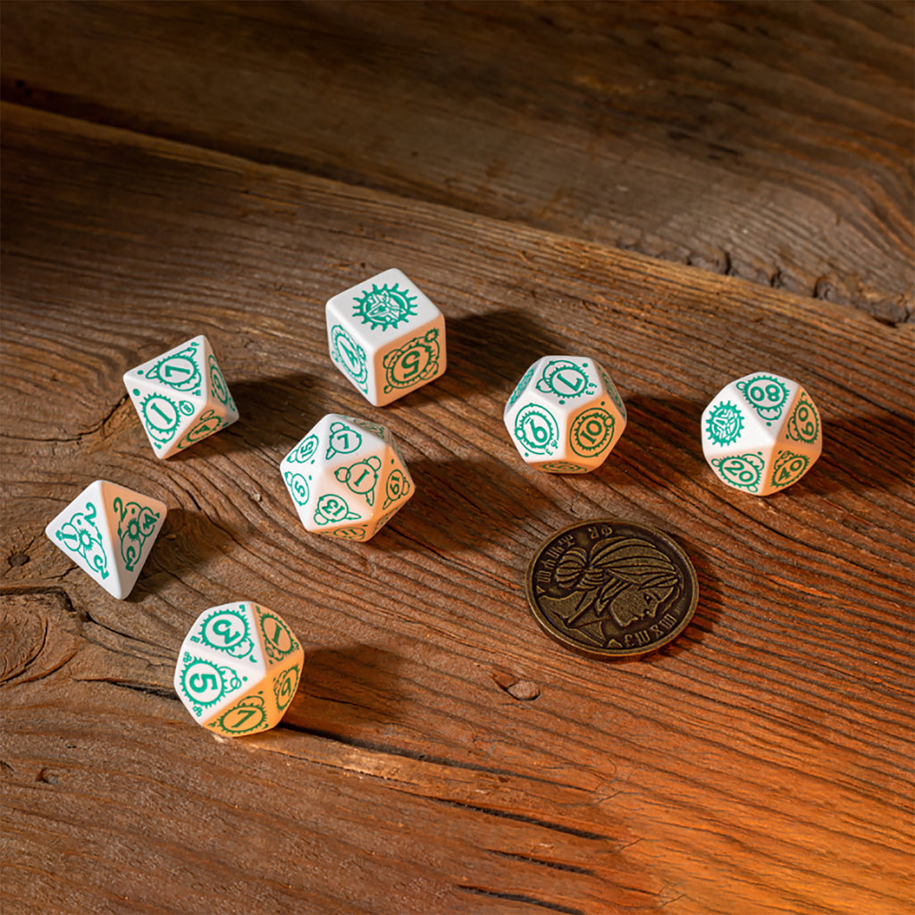 Imagen del producto Witcher - Set de Dados RPG Ciri 7 piezas con Moneda de Colección