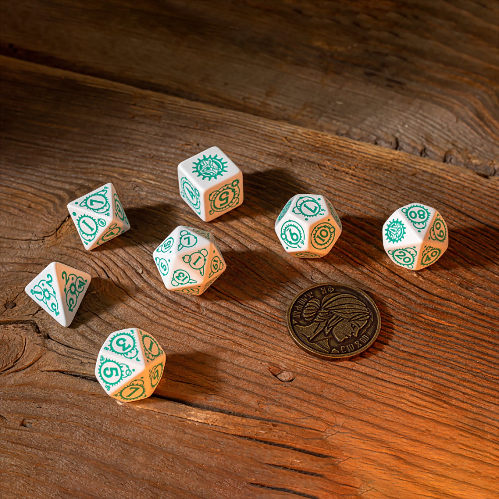Imagen del producto Witcher - Set de Dados RPG Ciri 7 piezas con Moneda de Colección