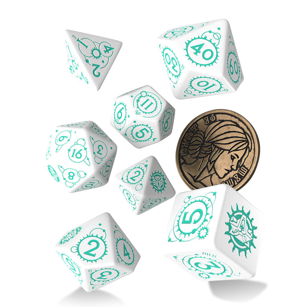 Imagen del producto Witcher - Set de Dados RPG Ciri 7 piezas con Moneda de Colección