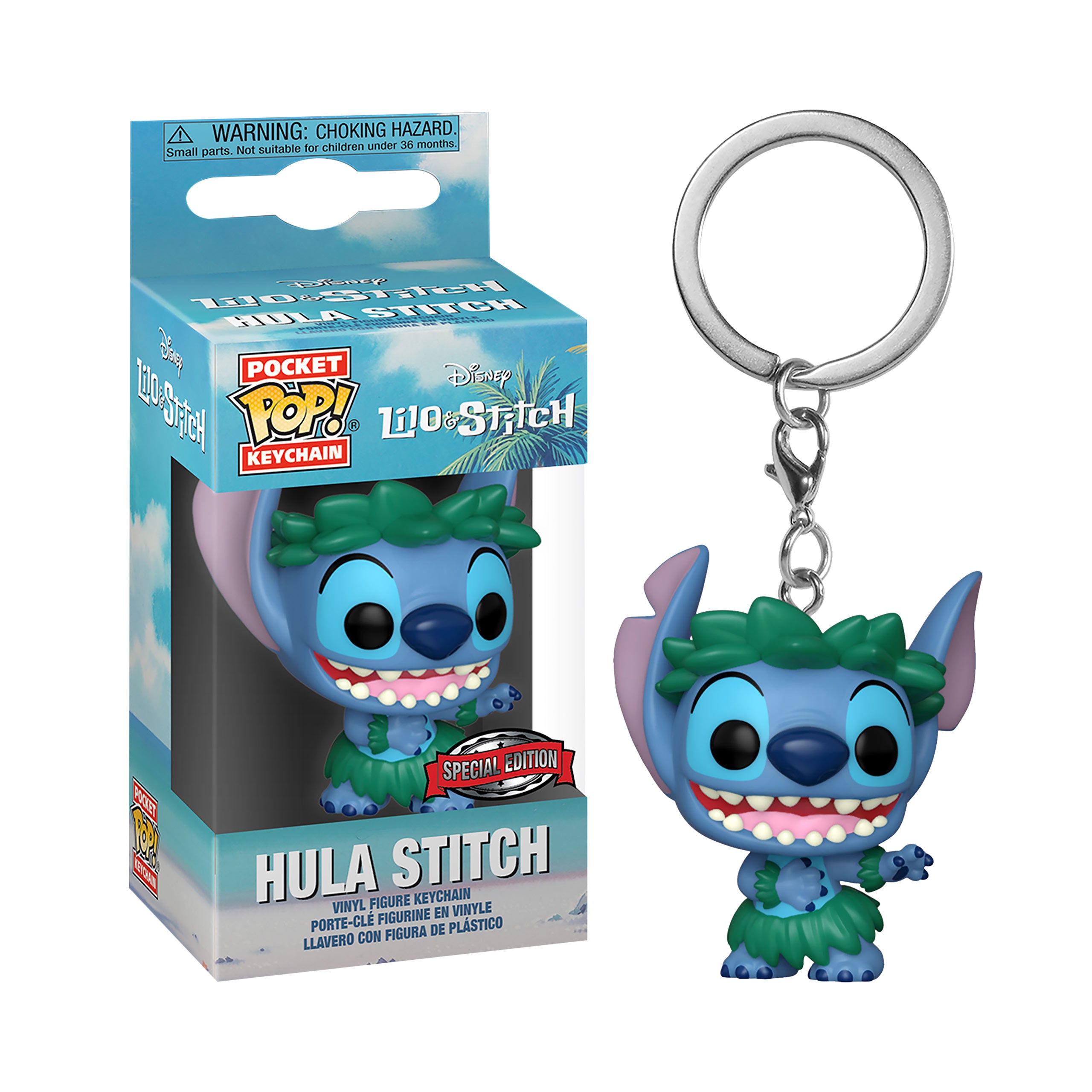 Product image Lilo & Stitch - Hula Stitch Funko Pop Keychain