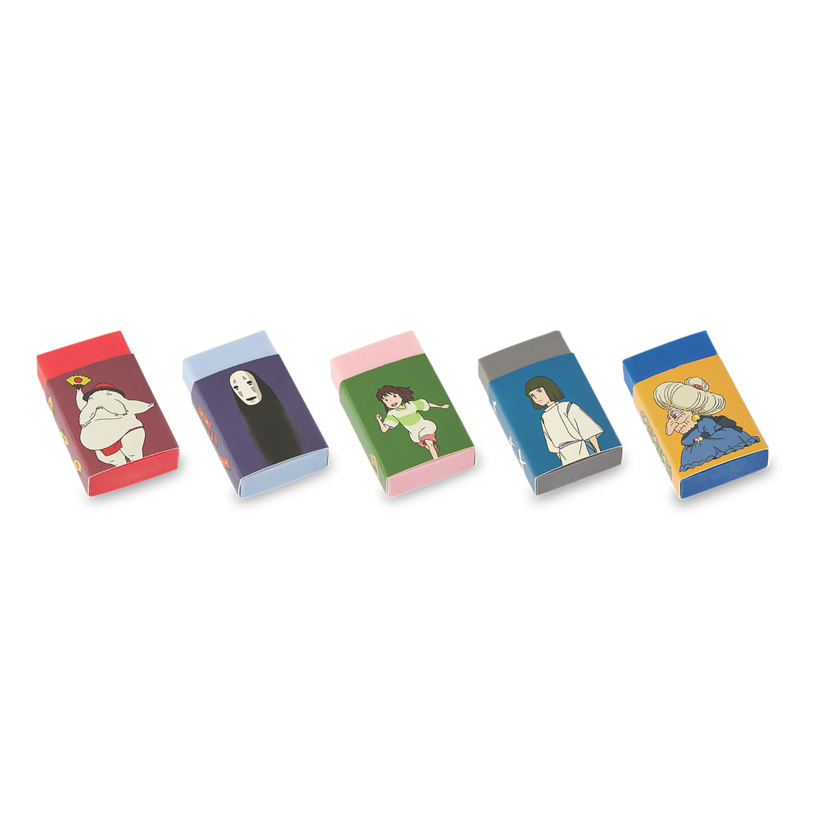 Imagen del producto Viaje de Chihiro al país de las maravillas - Set de 5 gomas de borrar