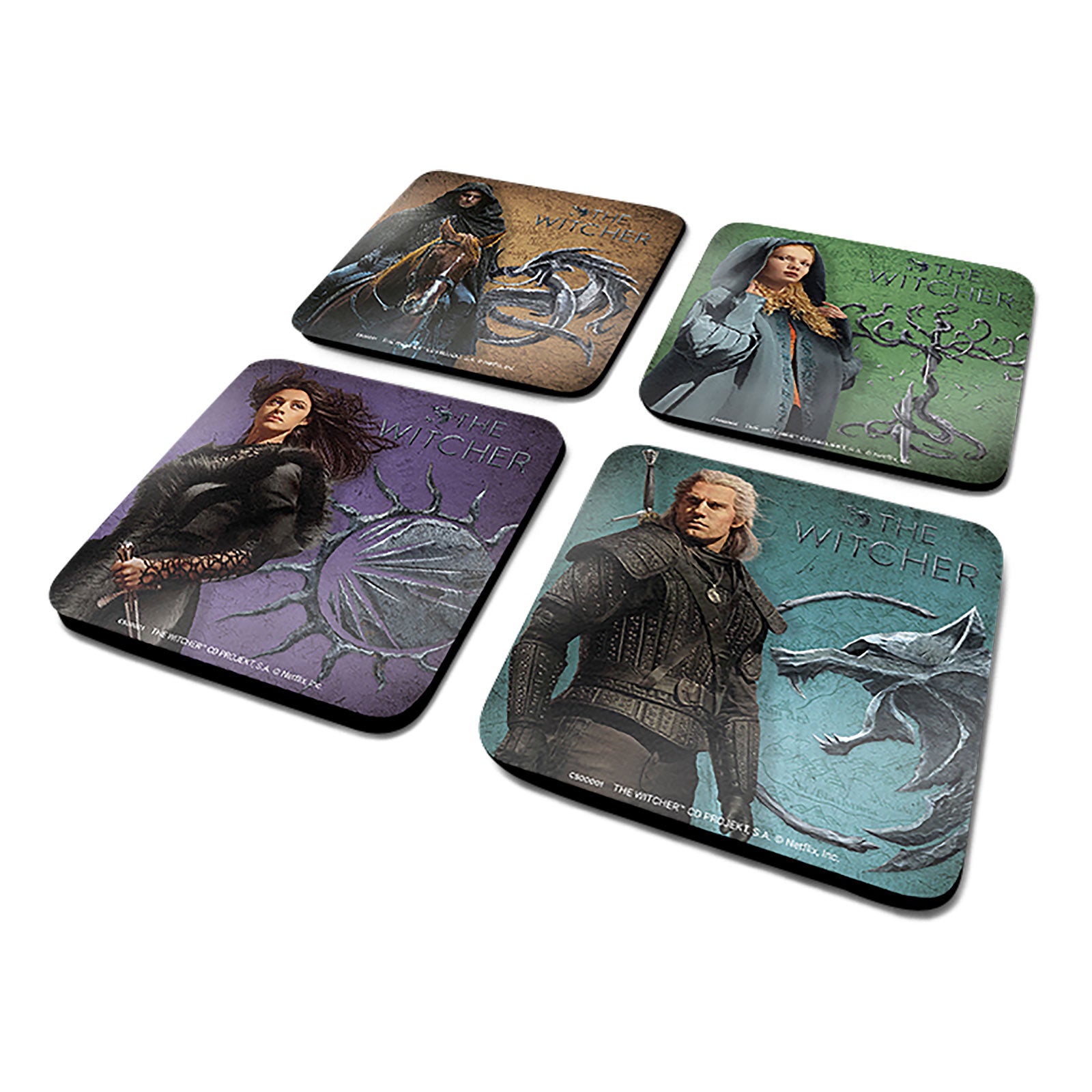 Imagen del producto Witcher - Posavasos Legendarios Set de 4